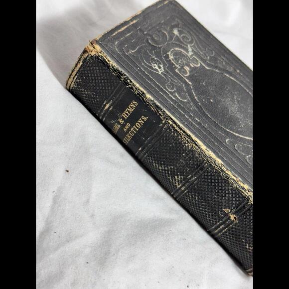 1848 Psalms & Hymns and Selections Antique Bible Hymnal Pocket 5.5” Hardcover - Picture 2 of 9